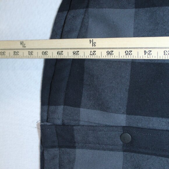 Hurley Men Black and Green Flannel Jacket Long Sleeve Collared Size 2XL - Picture 4 of 9